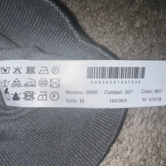 Massimo Dutti cotton silk and cashmere v-neck with elbow patches jumper sweater - Picture 5 of 6